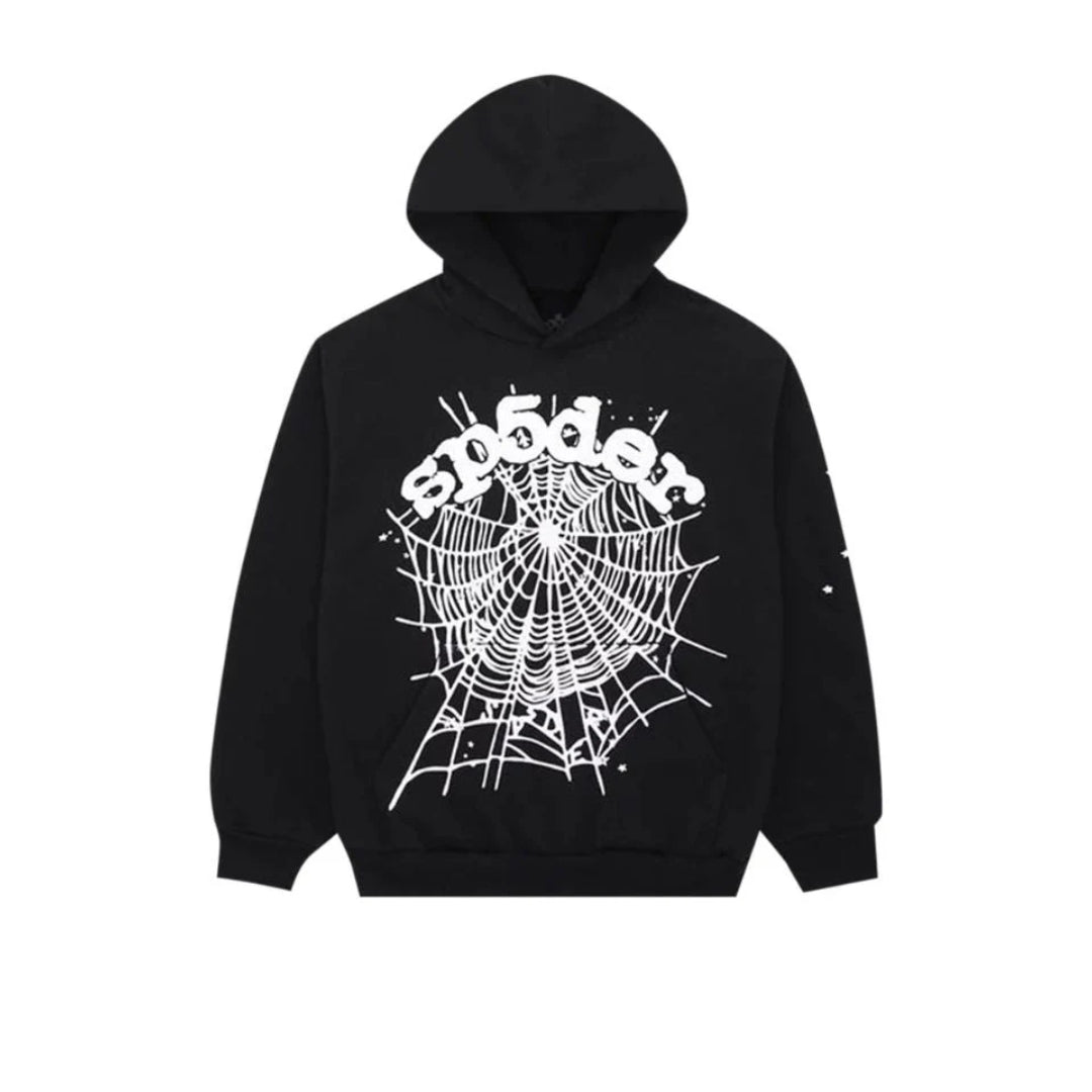 Black OG Web Sp5der Hoodie