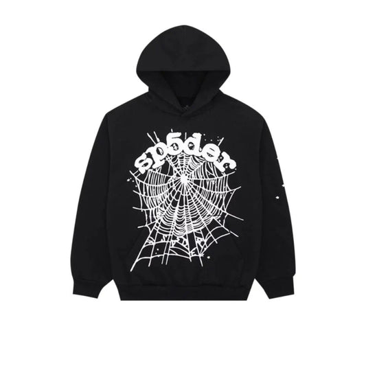 Black OG Web Sp5der Hoodie